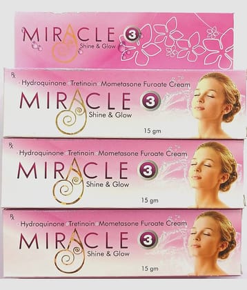 MIRACLE 3 SKIN CREAM ( PACK OF 3) Night Cream 45 gm Pack of 3
