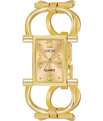 Lorem Gold Metal Analog Womens Watch
