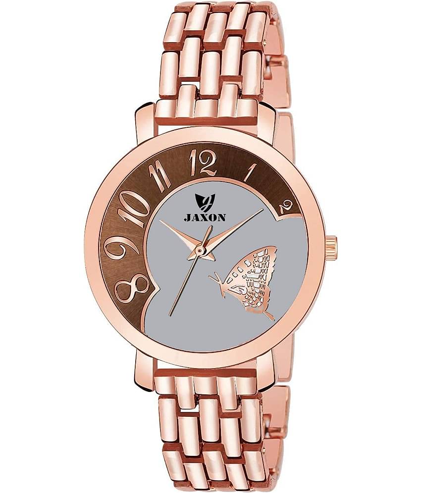 JAXON Stainless Steel Round Womens Watch