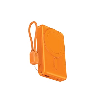 Swiss Military MAG PRO  Magsafe, Type C, 22.5W 15W Wireless powerbank Orange color