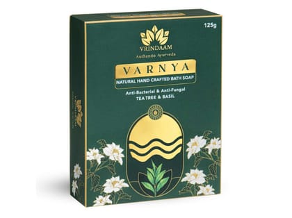 Varanya Tea Tree & Basil Soap 125 gm Varanya Tea Tree & Basil Soap 125 gm