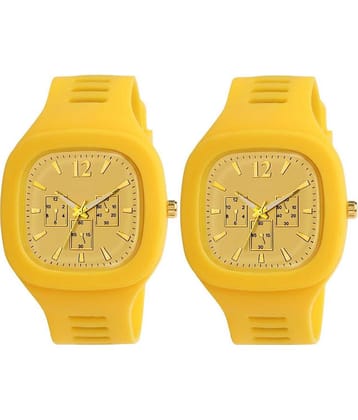 Hala - Yellow Silicon Analog Men's Watch
