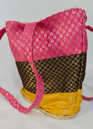 Handcrafted Indian Brocade Tote Bag