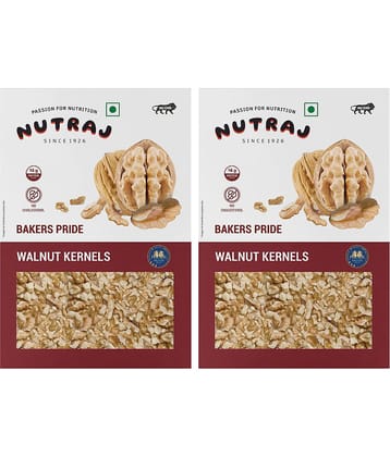 Nutraj Broken Walnut Kernals 500G (250G X 2), Akhort Giri 500G