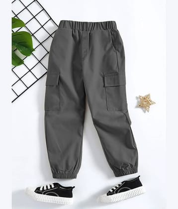 Trampoline Pack of 1 Boys Cotton Blend Cargos ( Grey )