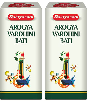 Baidyanath Arogya Vardhini Bati Tablets Boosts Metabolism and Improves Digestion 80No.s (Pack of 2)
