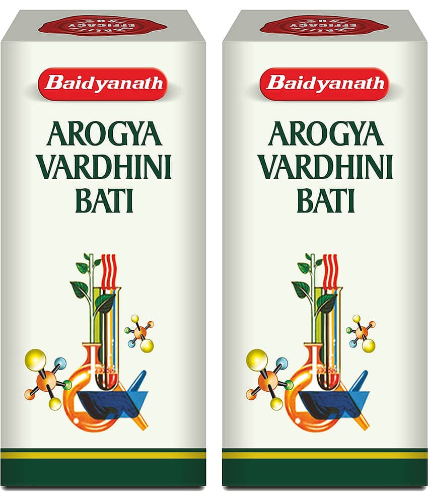 Baidyanath Arogya Vardhini Bati Tablets Boosts Metabolism and Improves Digestion 80No.s (Pack of 2)
