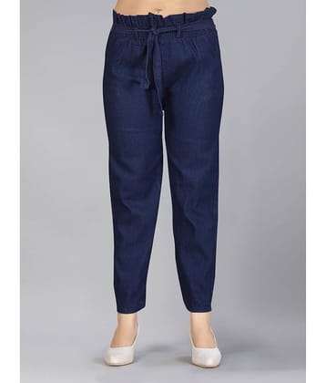 Aarika Girls Navy Blue Colour Denim Jeans