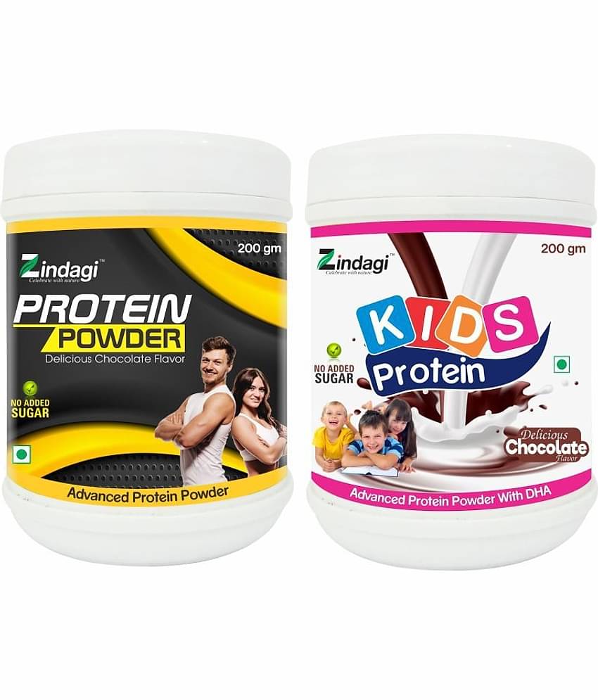 Zindagi Protein Powder For Adult & Kids Health Supplement 200 gm Pack of 2