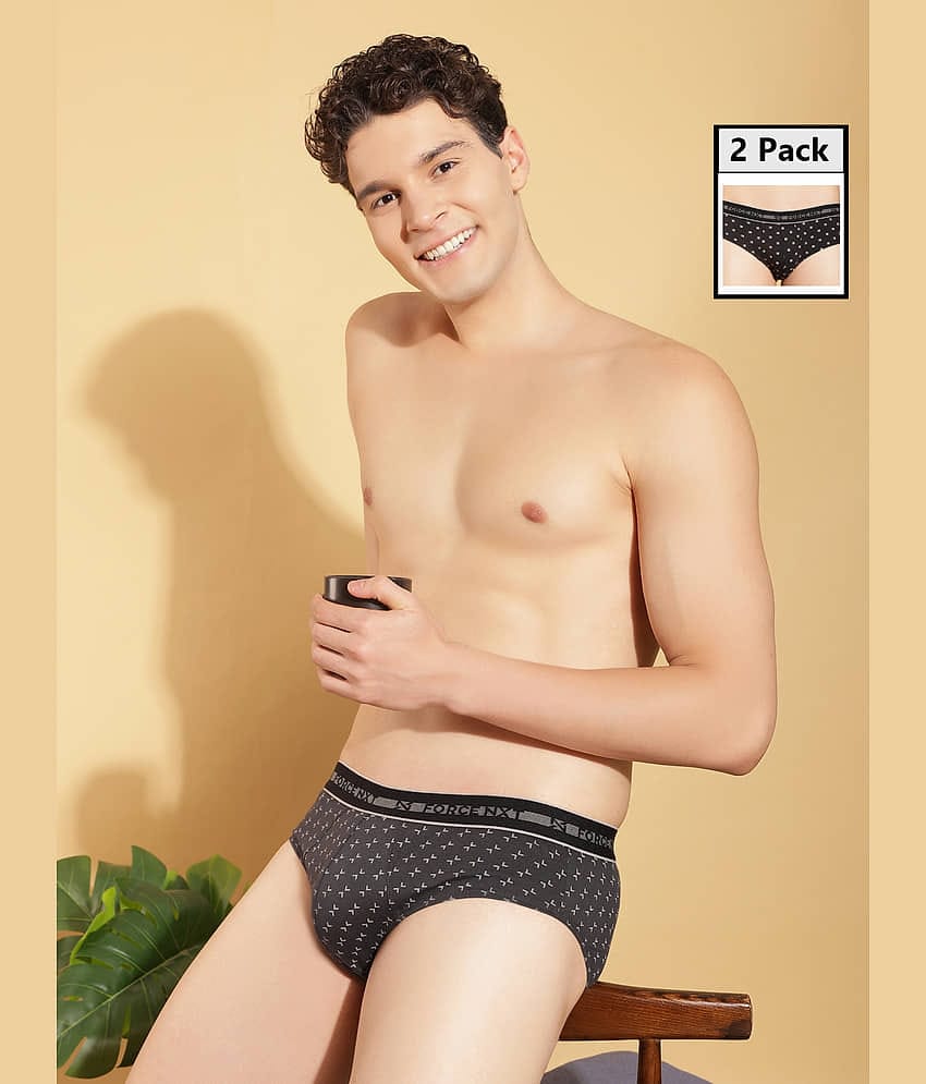 Force NXT Pack of 2 Cotton Briefs For Men's ( Multicolor )