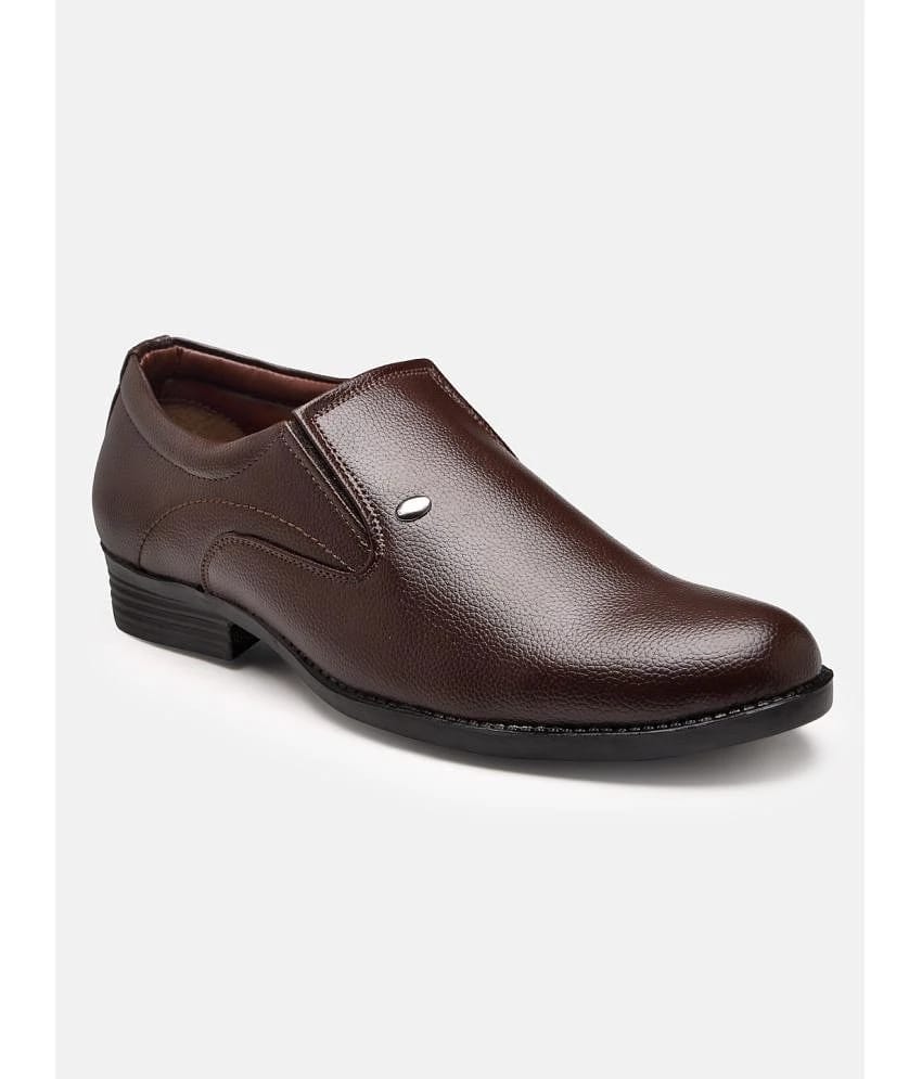 Action - Brown Men's Derby Formal Shoes - None