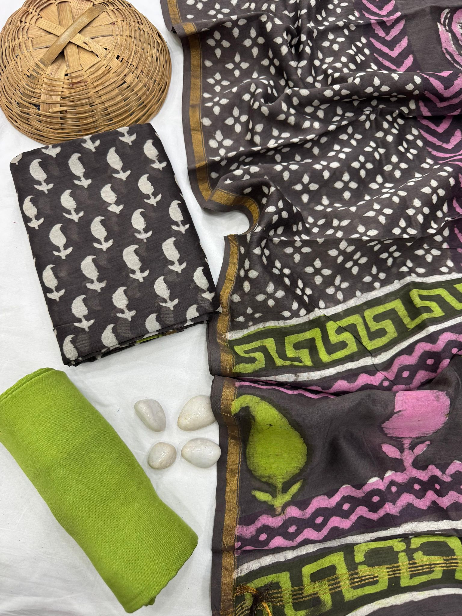 Chanderi Silk Suit Set
