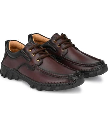 Rising Wolf - Tan Men's Derby Formal Shoes