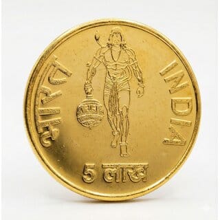 5 Lakh Rupees 2024 Ram Mandir, Ayodhya Gold-plated Fantasy Coin Silver Variant