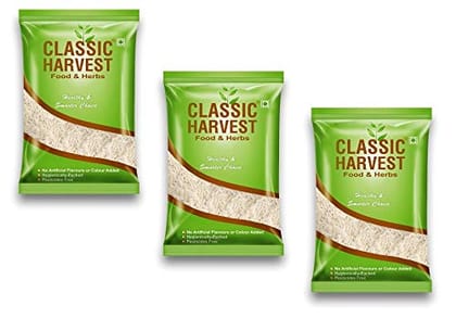 Classic Harvest Basmati Rice - Mogra Rice 3kg ( Pack of 3, 1kg Each )