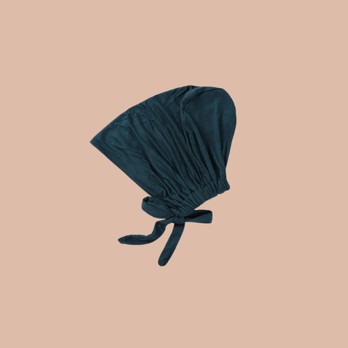 Adjustable Hijab Cap - Bottle Green-Bottle Green