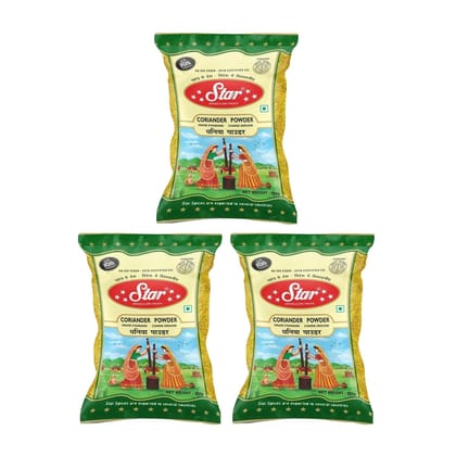 Star Spices Coriander Powder (Dhaniya), 200 gm - Pack of 3