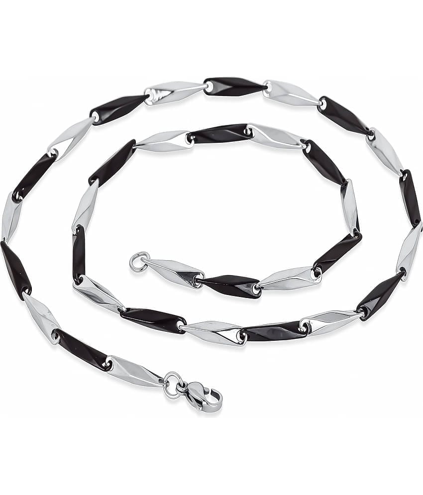 FASHION FRILL Silver Plated Chain ( Set of 1 )