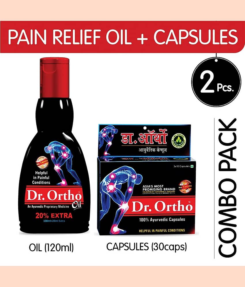 Dr.Ortho Pain Relief Oil 120Ml+ Capsule 30 (Combo Pack)