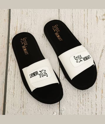 Style Height White Men's Slide Flip Flop