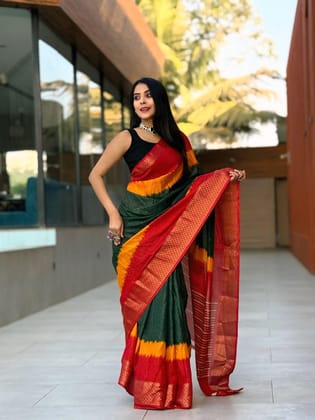 Dola silk saree party wear