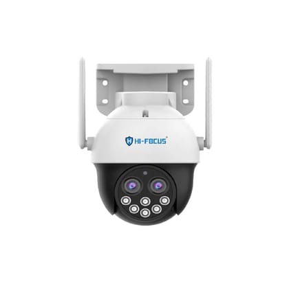 HIFOCUS 4G SIM Outdoor Security Camera, Dual Lens PTZ CCTV Camera with Auto Tracking, Two Way Audio, AI Human Detection, Color Night Vision