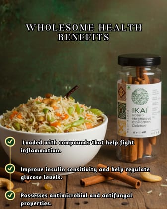 Natural Meghalaya Cinnamon | Dalchini | Regional Speciality-Meghalaya | 50g