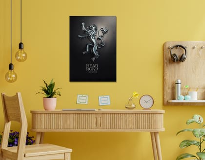 "HOUSE OF DRAGONS: ROAR"- Shiny & Sturdy Metallic Poster  Art That Pops & Sticks (Literally!)-A3