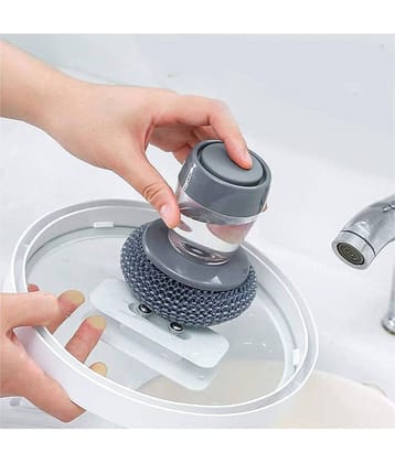 Gatih Dish Washing Brush Polyester Scrub Brush
