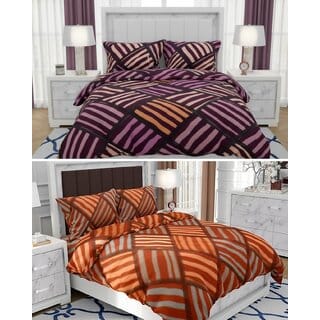 BEDZY Polar Fleece Winter Warm Double Bedsheet | Set of 2 Bedsheets