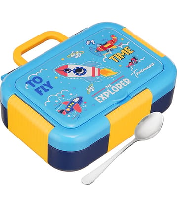 Trueware GALAXY 3 OUTER PLASTIC Stainless Steel Lunch Box 3 - Container ( Pack of 1 )