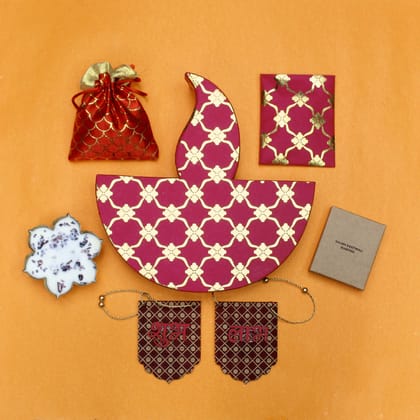 The Mohraj Diwali Diya Gift Hamper Box  