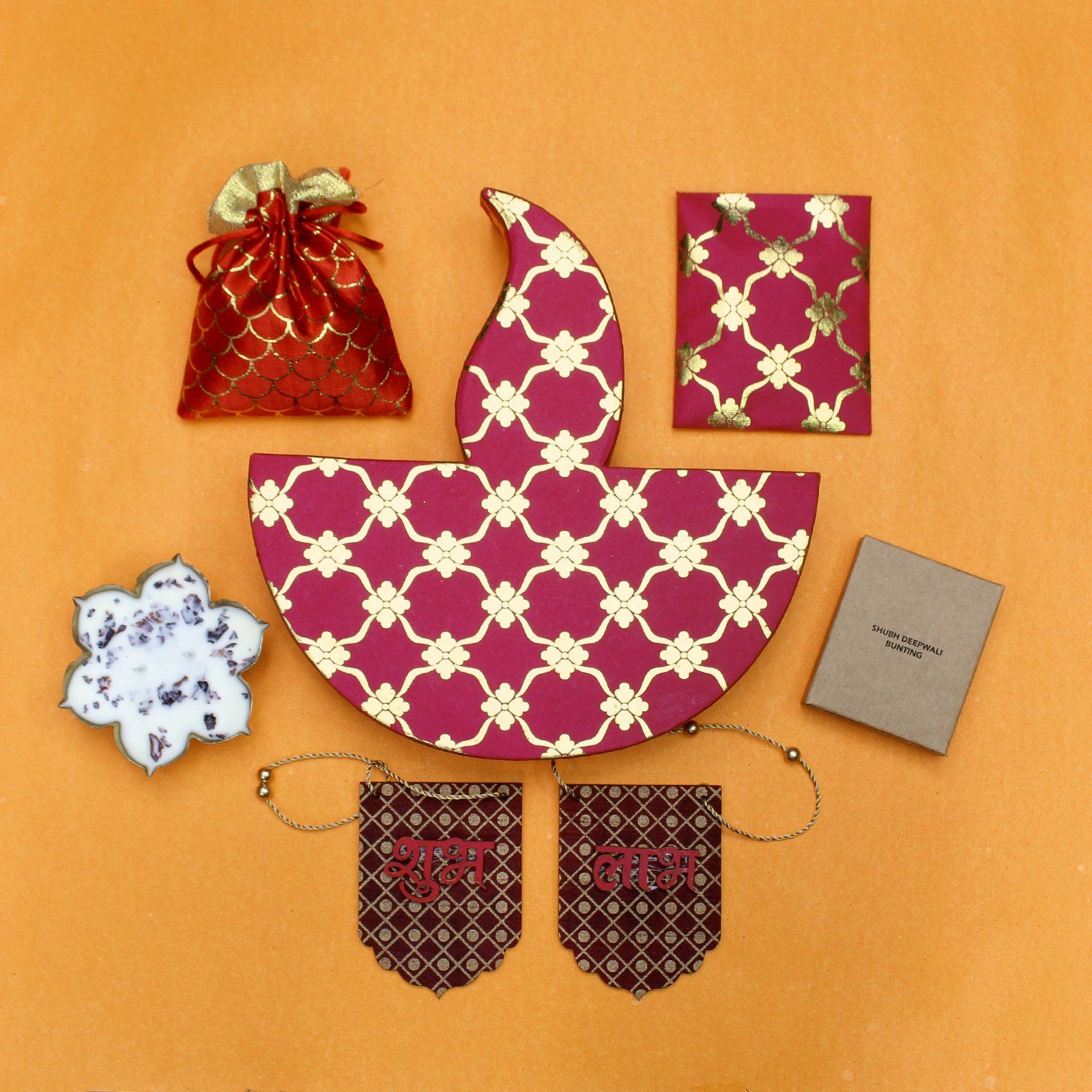 The Mohraj Diwali Diya Gift Hamper Box  