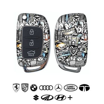 Broadway Abstract Car Key Skins
