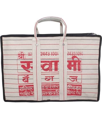 Goodluck Cotton Canvas Grocery Shopping Bag Extra Large Heavy Duty Handcrafted Multipurpose Bag for Grocery Milk Vegetable Storage(11 X 7 X 16)