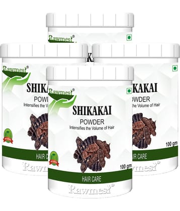 rawmest Shikakai Powder| For Hair Scalp Treatment 400 g Pack of 4