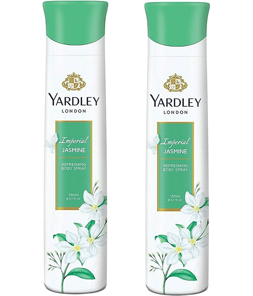 Yardley London IMPERIAL JASMINE Body Spray - For Women,pack of 2,150 ml each