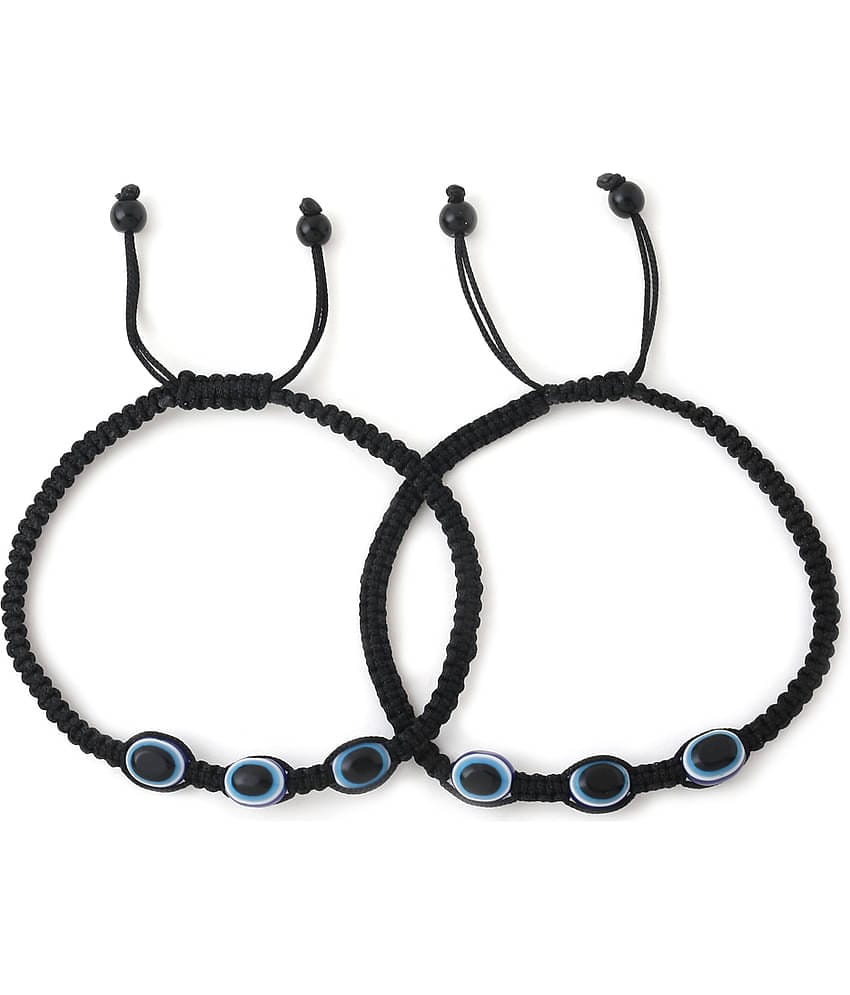 VIRAASI - Black Anklets ( Pack of 1 )