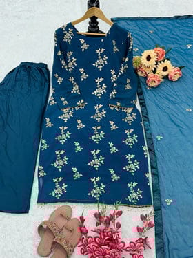 Party Wear Beautiful Top And Bottom With Fancy Dupatta