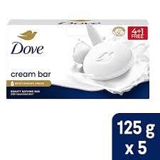 DOVE CREAM BEAUTY BATHING BAR 125G 4+1