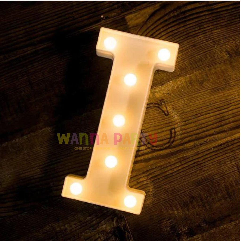 LED Marquee Alphabet Letter I - 1 PC - Party and Festive Needs | Buy online on ZillyBuy