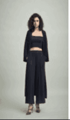 BLACK KNIT TOP-M / Black