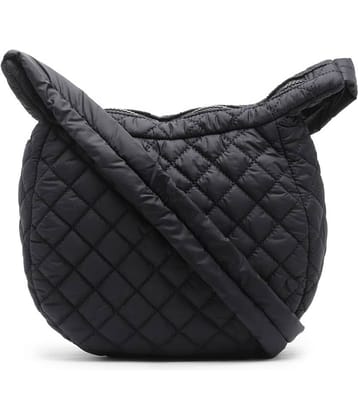 Anekaant Sling Bag Polyster Set of 1 ( Black )