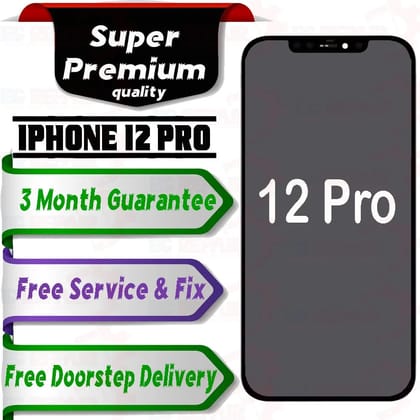Apple iPhone 12 Pro  (display glass combo folder) Mobile Display LCD Screen With Touch.