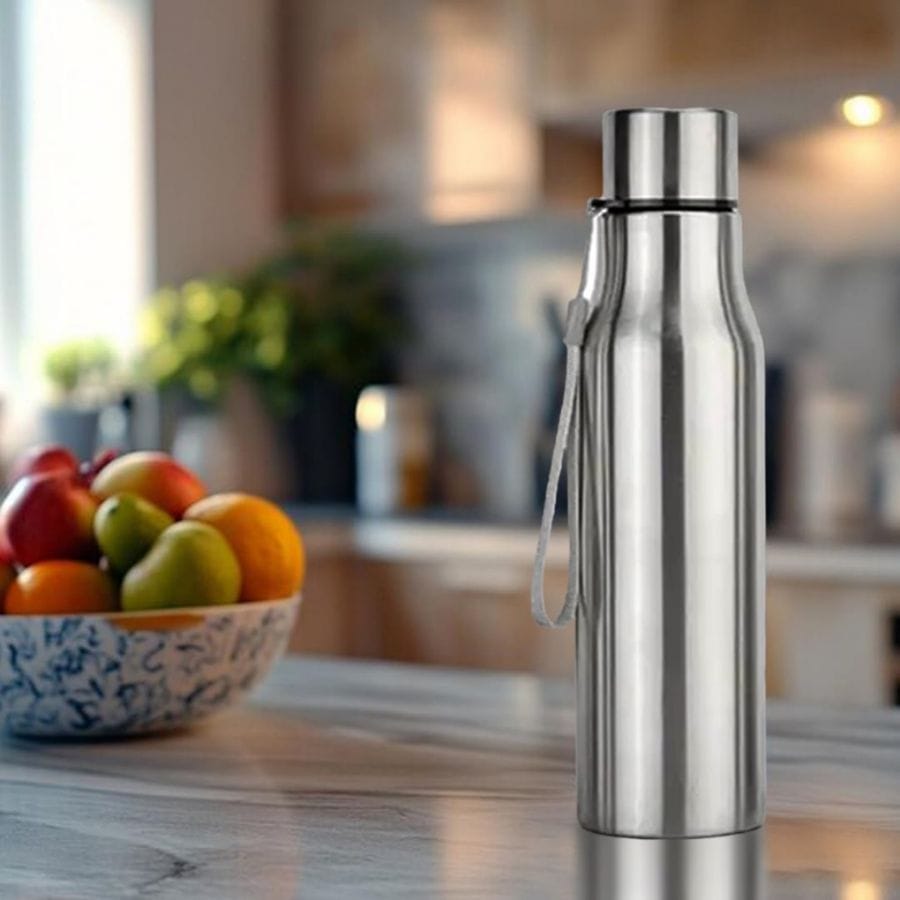 Stainless Steel Water Bottle with Carry Rope
