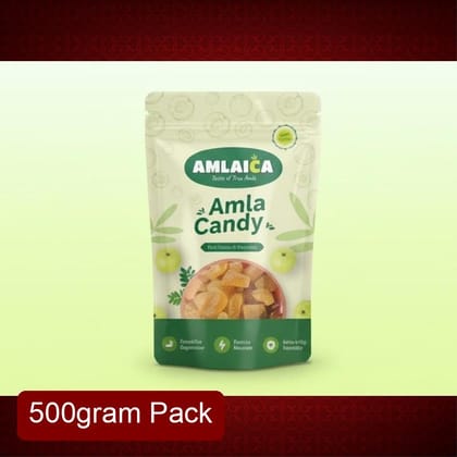 Amlaica Amla Candy (500g) | Rich in Vitamin C & Antioxidants | Natural Immunity Booster & Healthy Snack