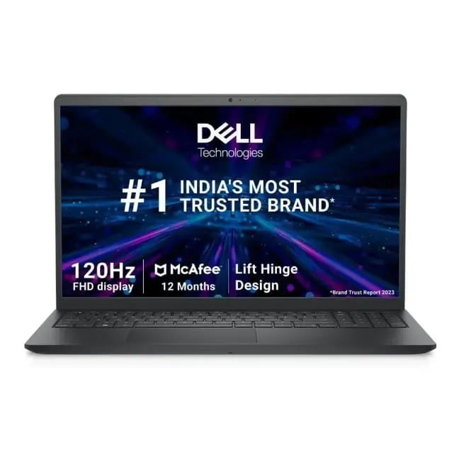 Dell Inspiron 3535 Laptop, AMD Ryzen R3-7320U, 8GB, 512GB, 15.6" (39.62cm) FHD WVA AG 120Hz Display, Win 11 + MSO'21