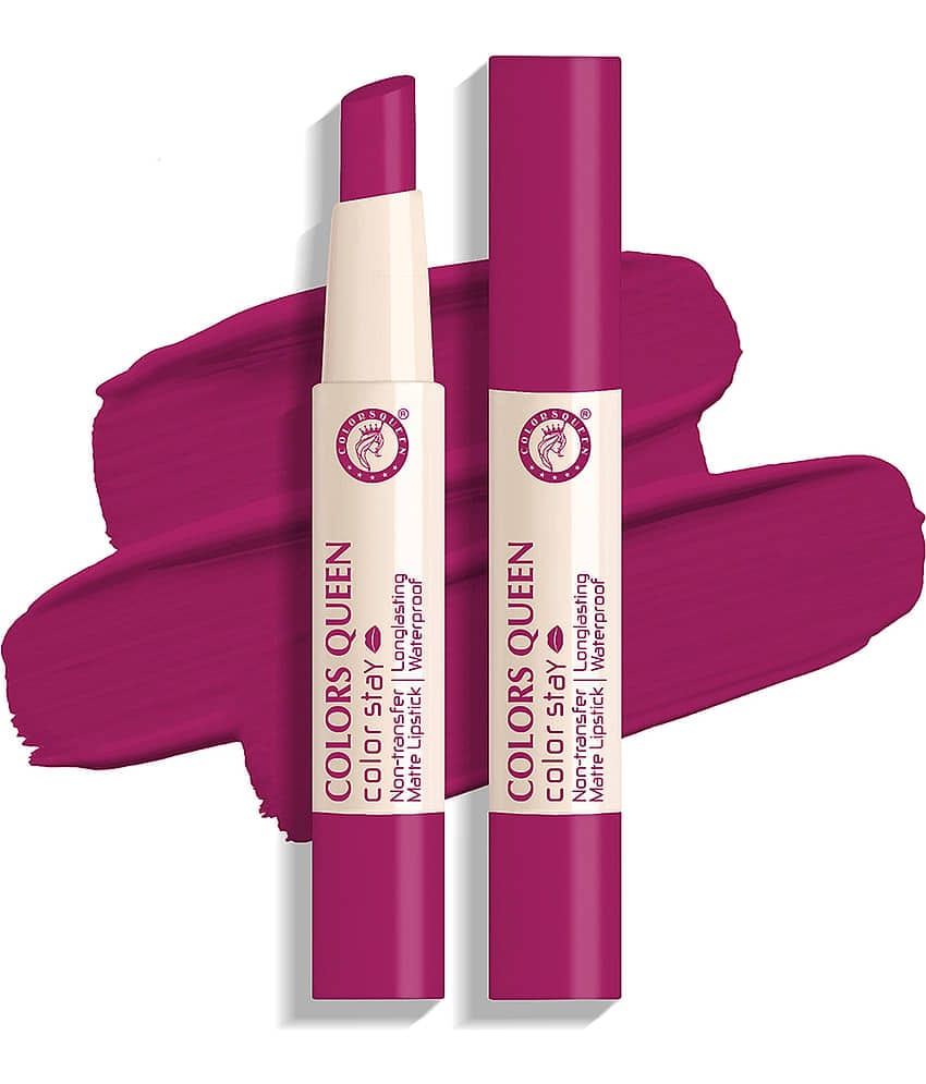 Colors Queen Magenta Matte Waterproof Crayon Lipstick ( Pack of 1 )