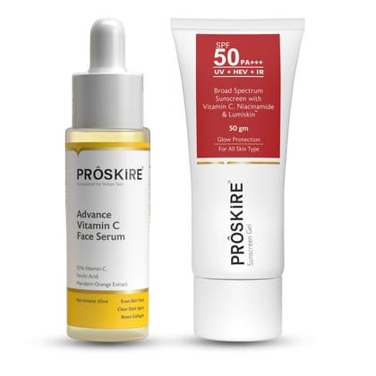 Vitamin C Serum with Sunscreen Gel SPF 50