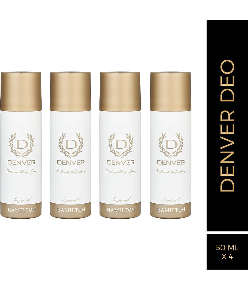 Denver Imperial Deo Nano Deodorant Spray for Men 50 ml ( Pack of 4 )